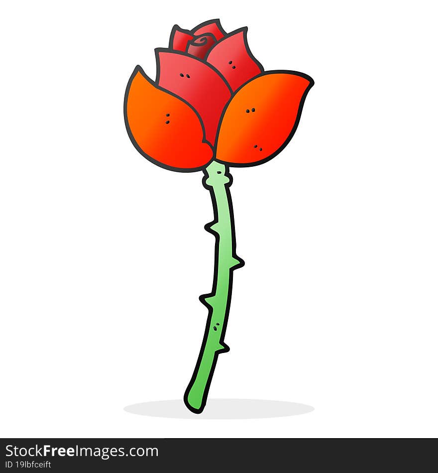 Cartoon Rose