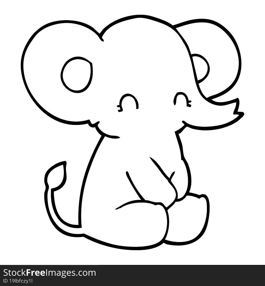 cute cartoon elephant