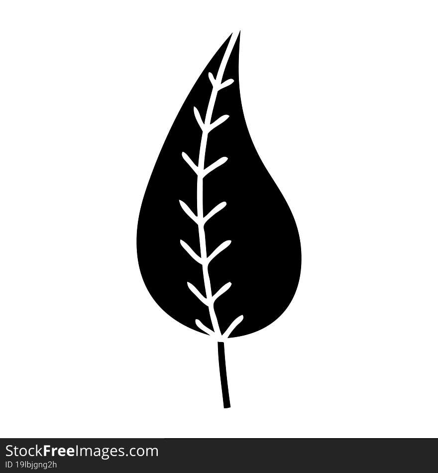 flat symbol of a green leaf. flat symbol of a green leaf