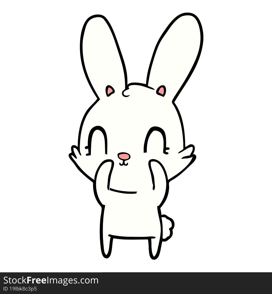 cute cartoon rabbit. cute cartoon rabbit