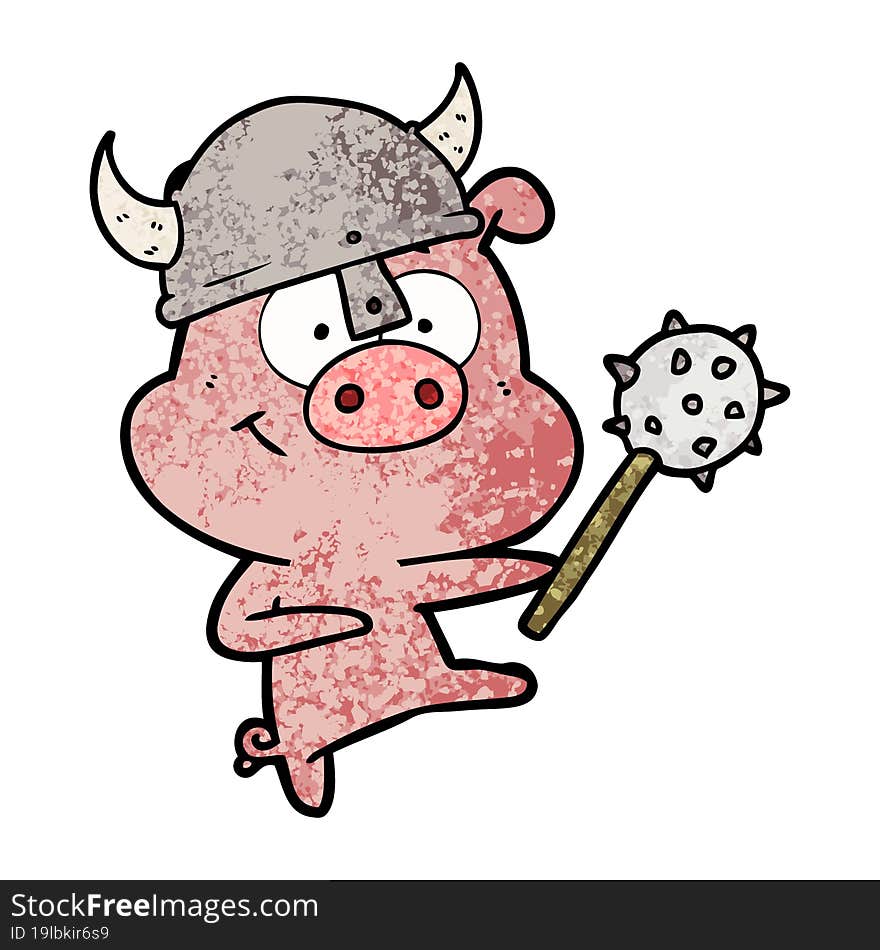 cartoon pig pointing. cartoon pig pointing