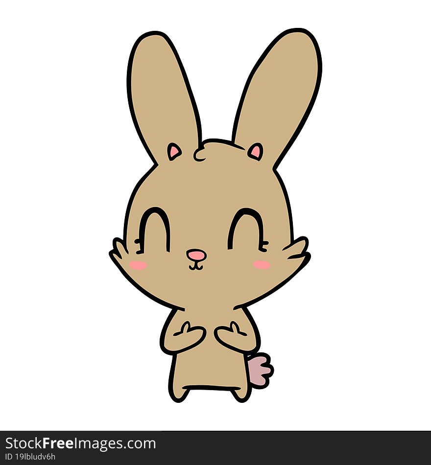 cute cartoon rabbit. cute cartoon rabbit