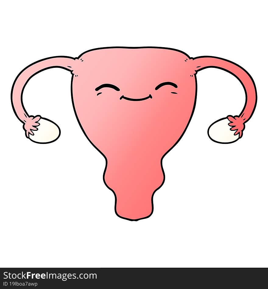 cartoon uterus. cartoon uterus