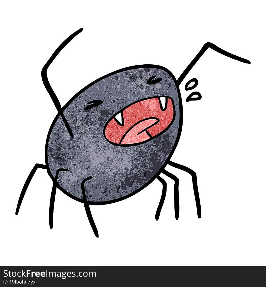 cartoon halloween spider. cartoon halloween spider