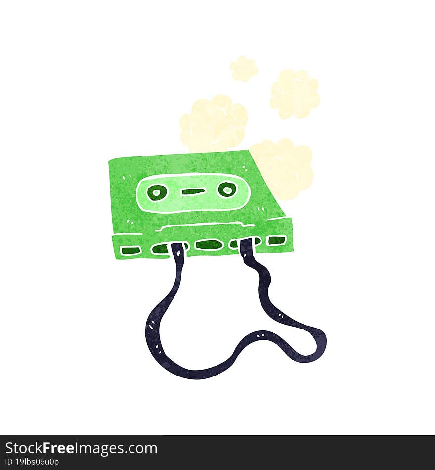 cartoon cassette tape