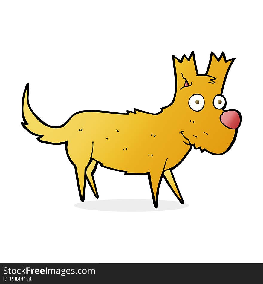 Cartoon Cute Little Dog