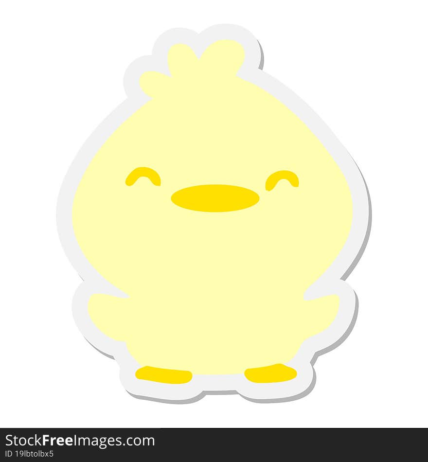 little chick sticker