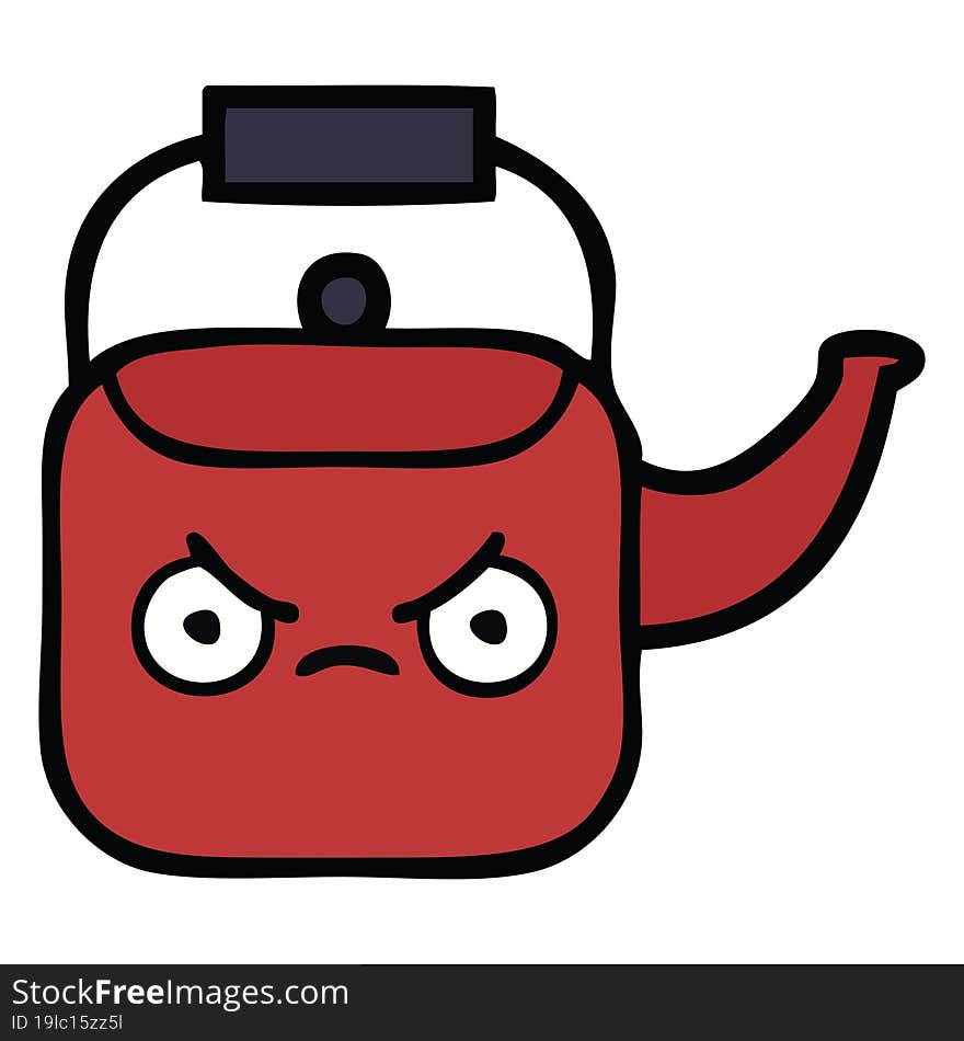 cute cartoon kettle