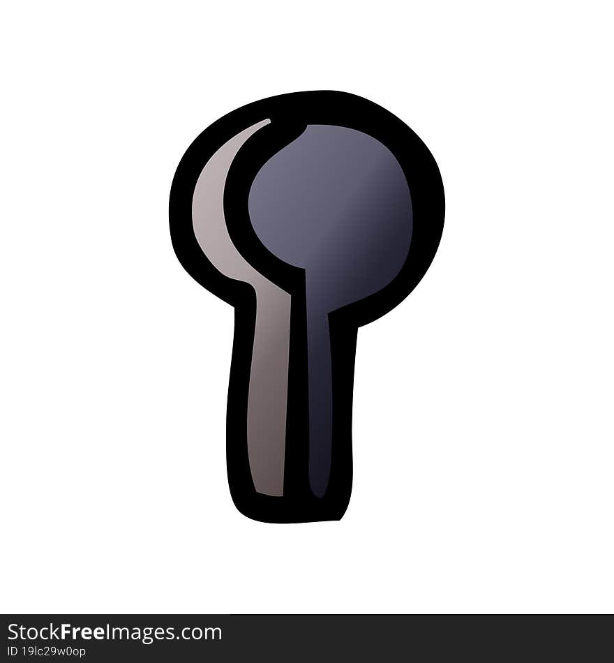 Cartoon Doodle Key Hole