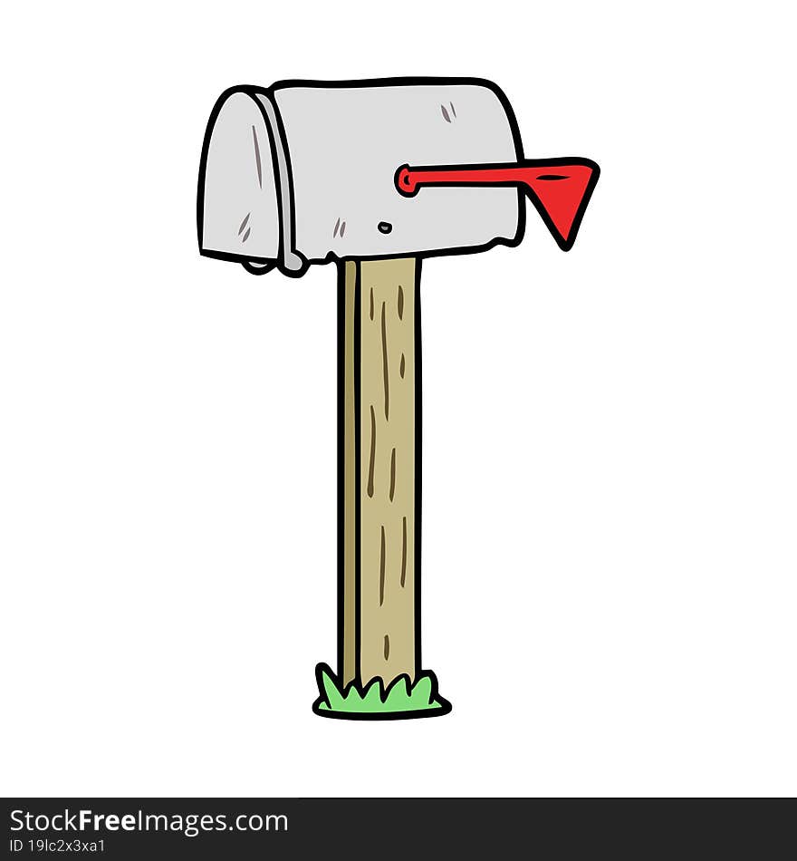 cartoon mailbox. cartoon mailbox