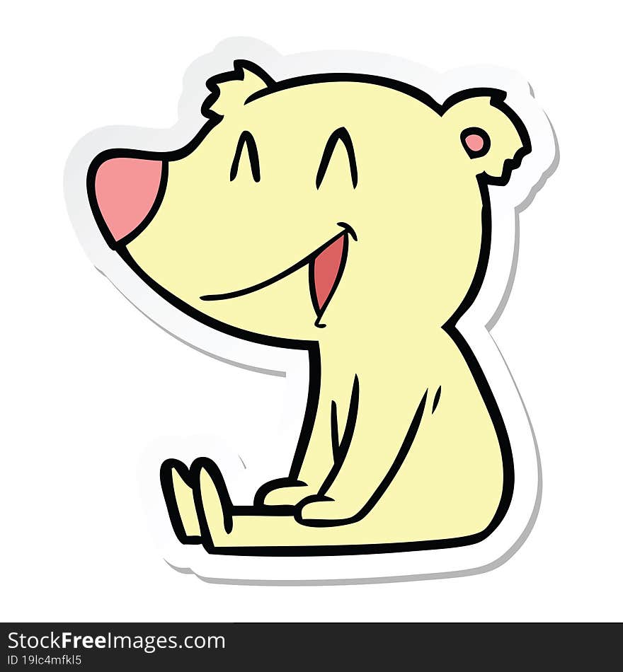 sitting bear cartoon