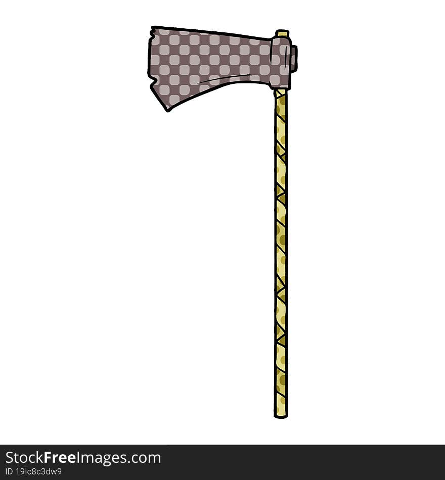 cartoon medieval war axe. cartoon medieval war axe