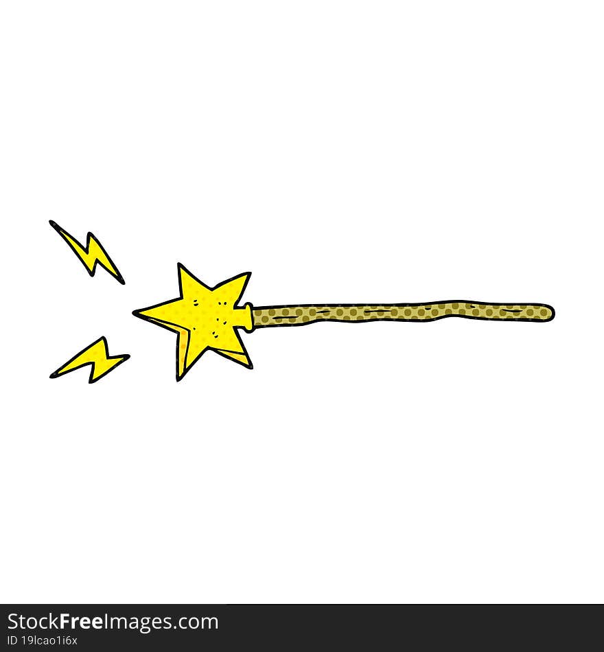 Cartoon Magic Wand