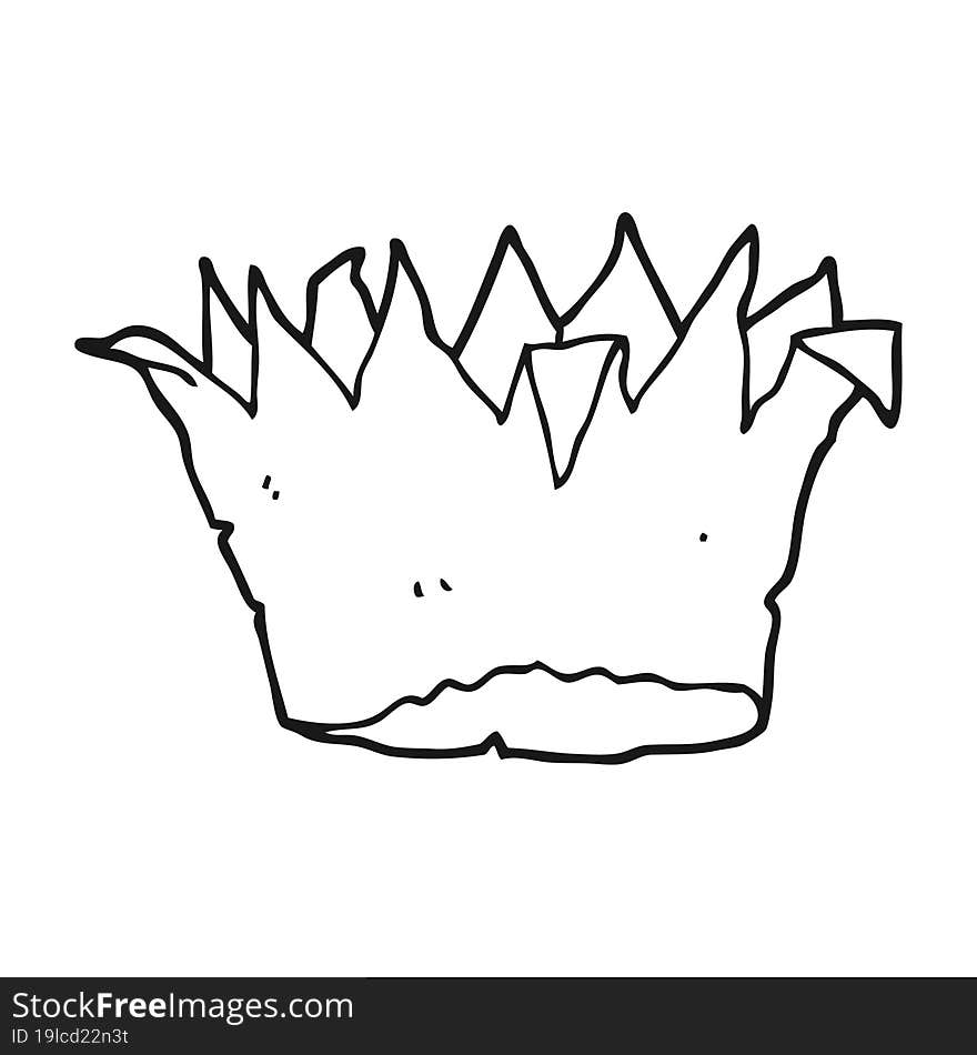 cartoon paper crown