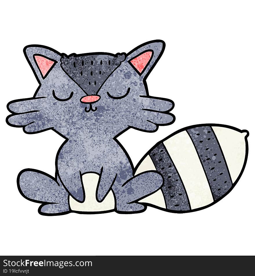 cute cartoon raccoon. cute cartoon raccoon