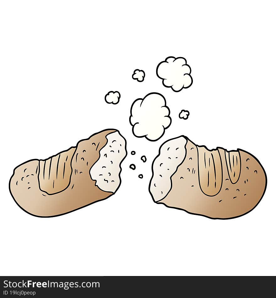 freshly baked bread cartoon. freshly baked bread cartoon