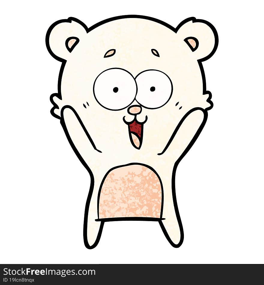 laughing teddy  bear cartoon. laughing teddy  bear cartoon