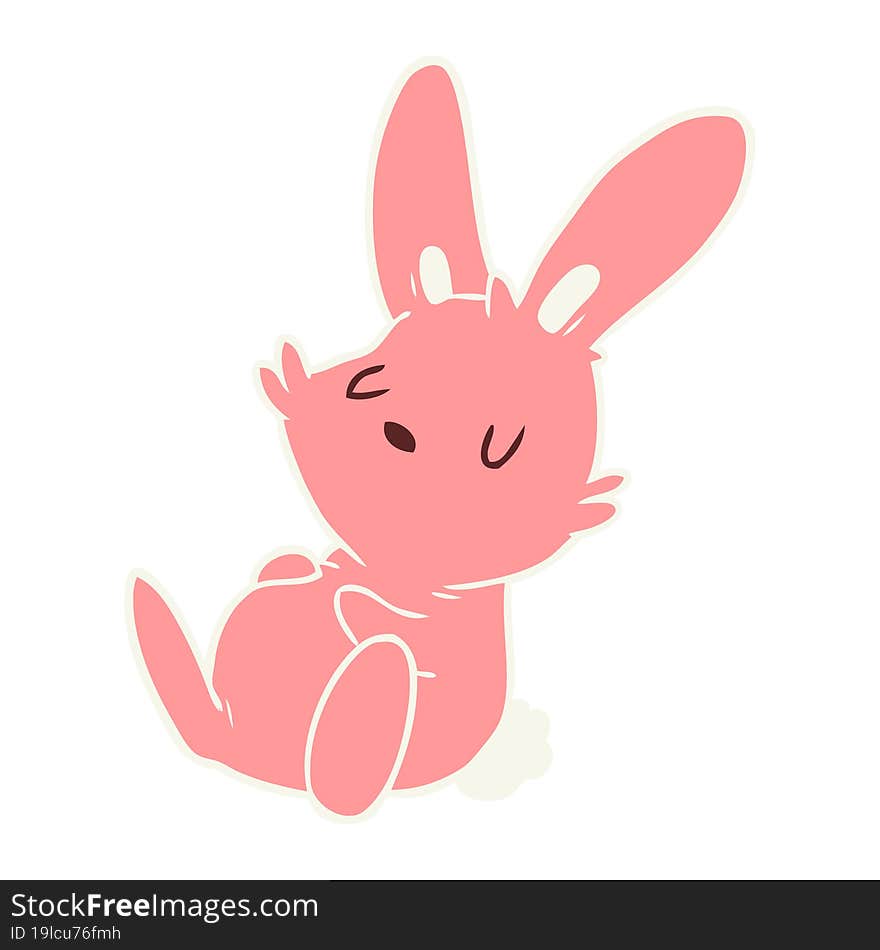 cartoon rabbit sleeping