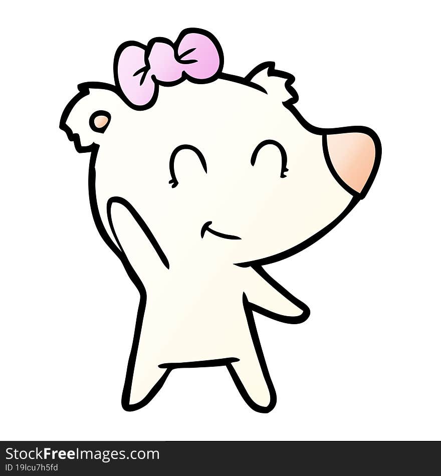 female polar bear cartoon. female polar bear cartoon