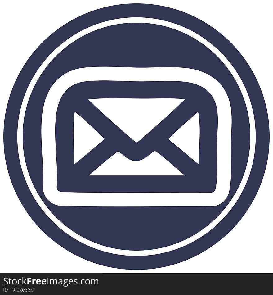 Envelope Letter Circular Icon