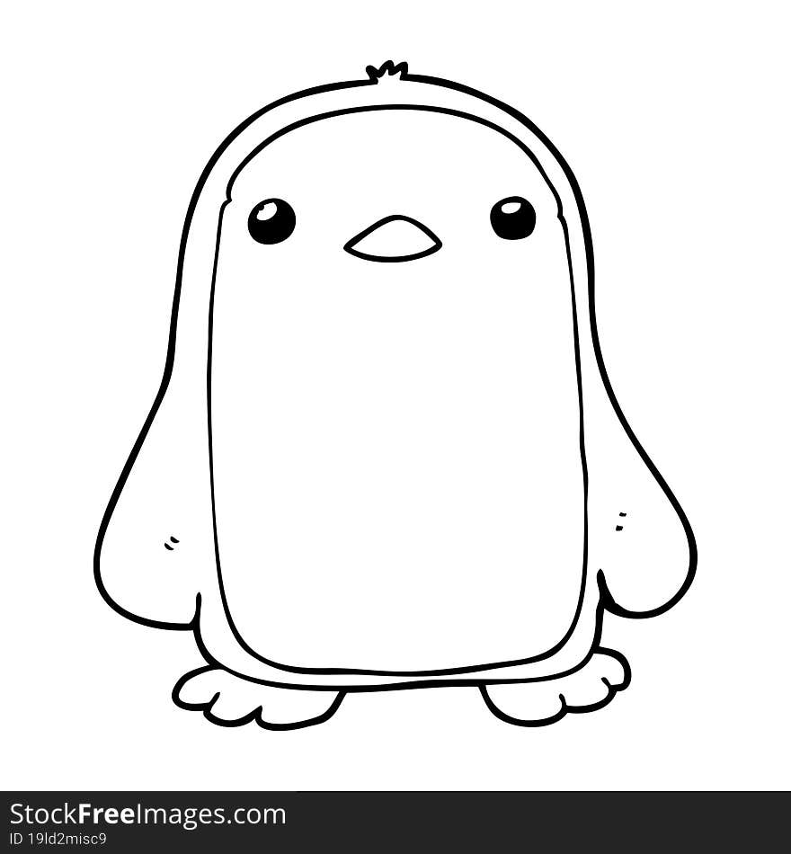 cute cartoon penguin