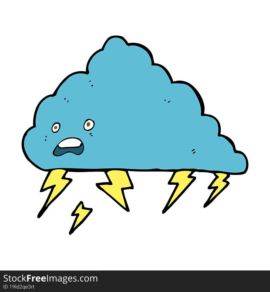 cartoon thundercloud