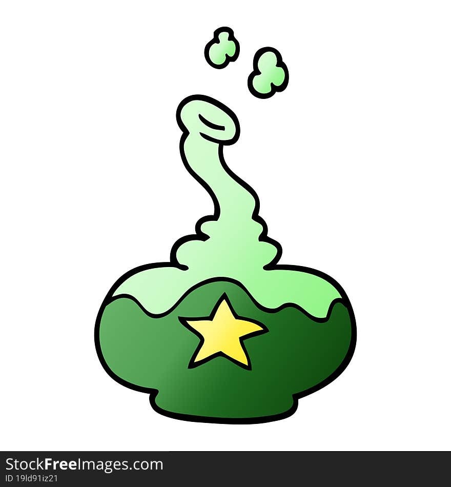 vector gradient illustration cartoon potion