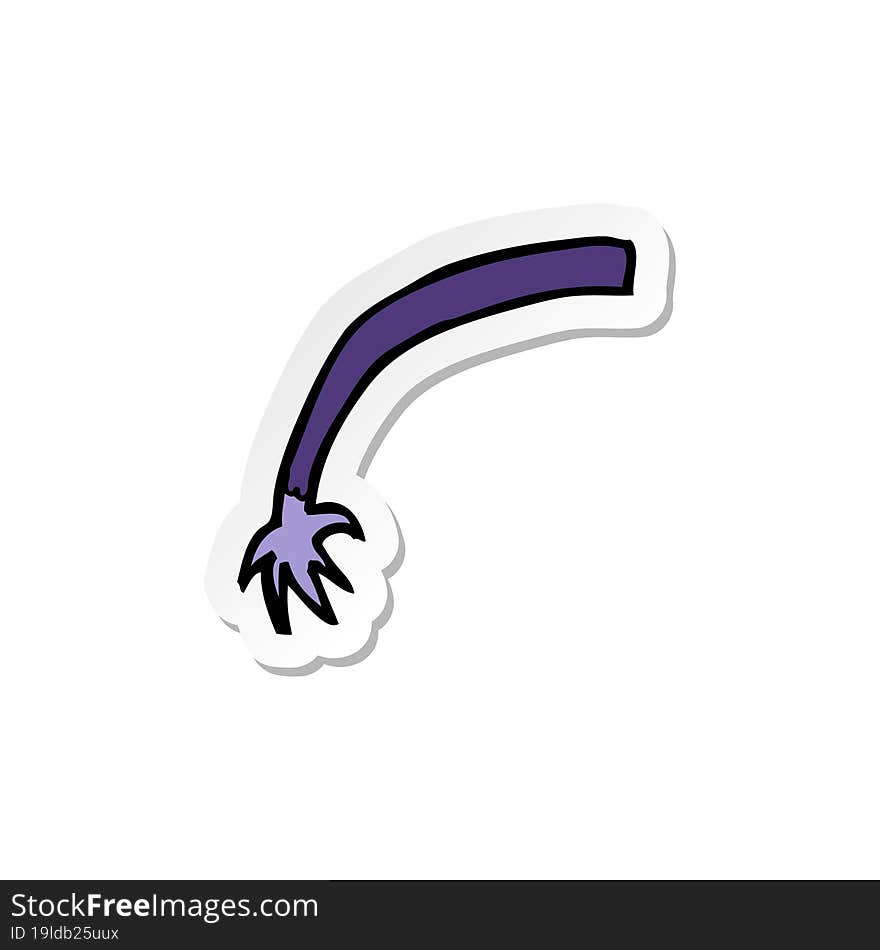 Sticker Of A Cartoon Halloween Vampire Arm