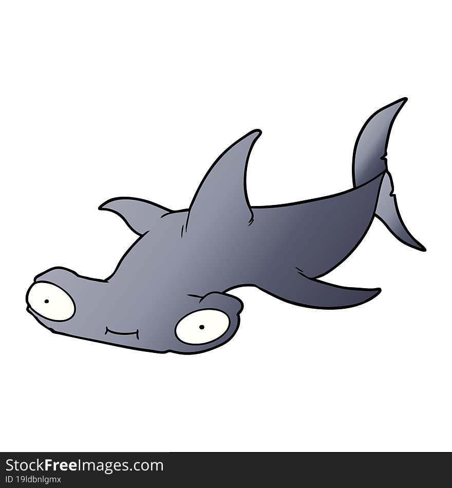 cartoon hammerhead shark. cartoon hammerhead shark