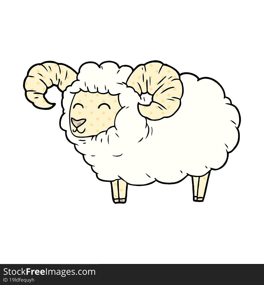 cartoon ram. cartoon ram