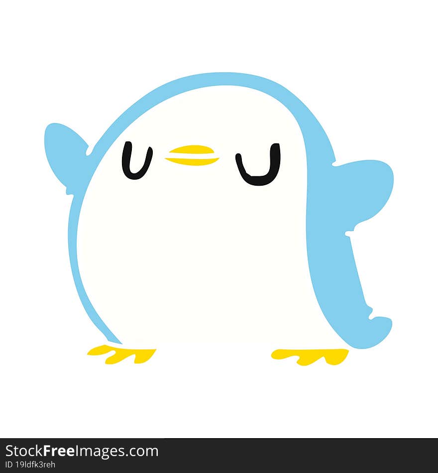 Cartoon Kawaii Of A Cute Penguin