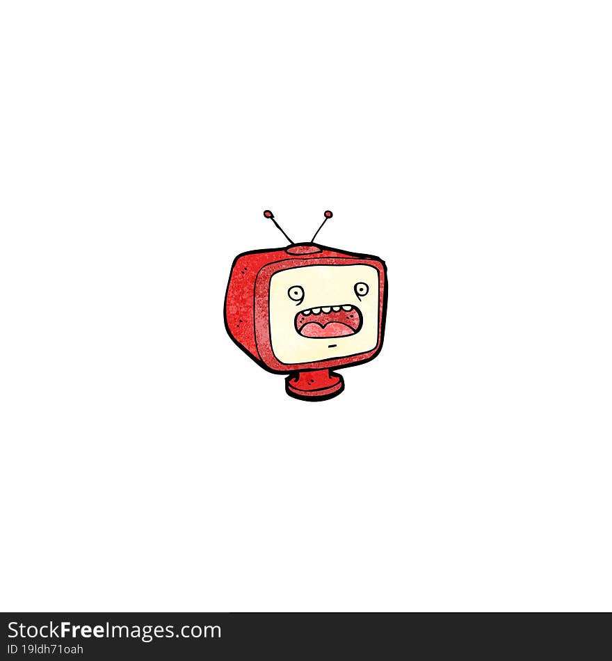 cartoon television set