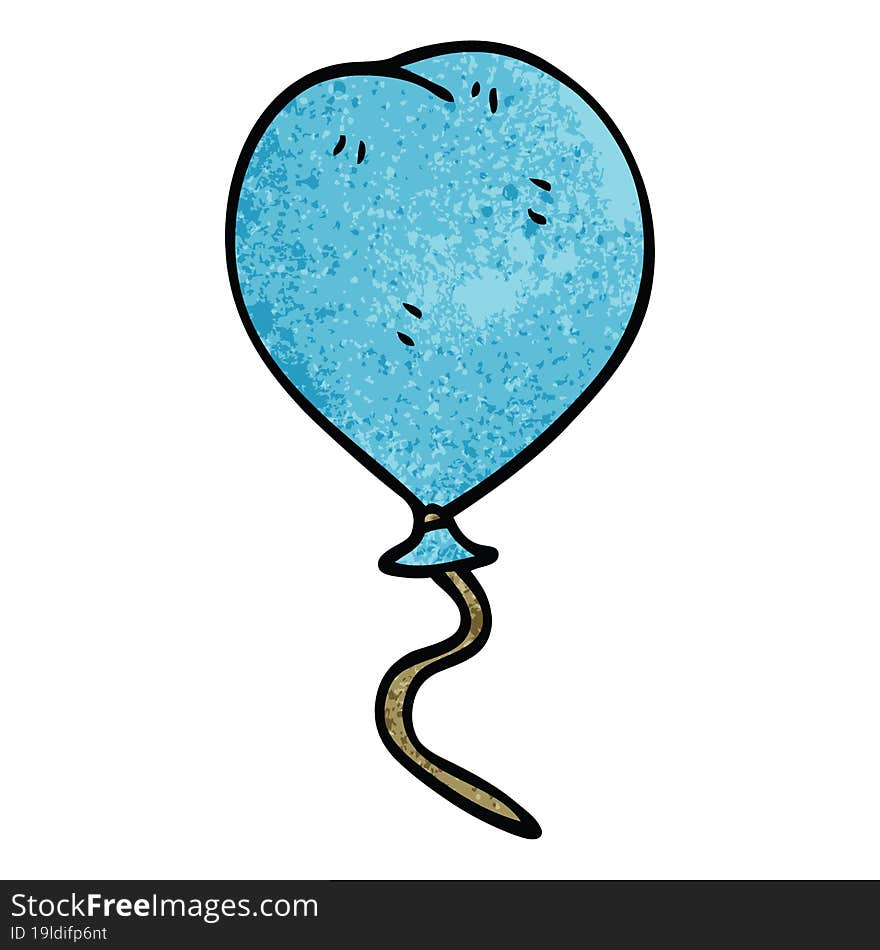 cartoon doodle balloon