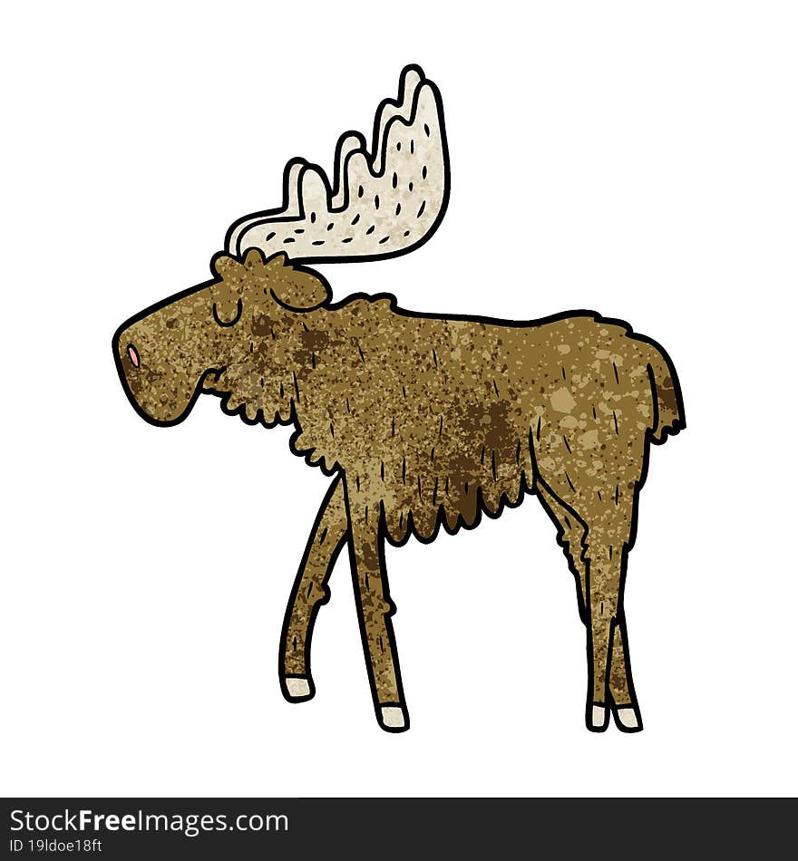 cartoon moose. cartoon moose