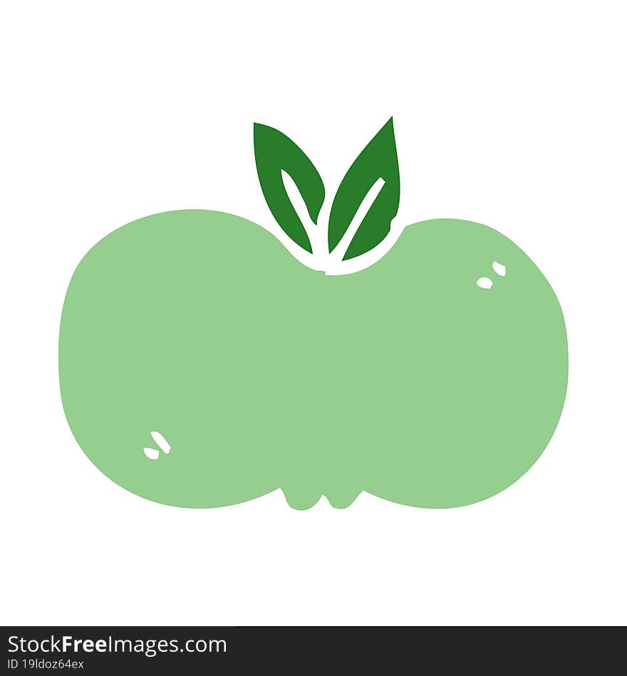 cartoon doodle apple