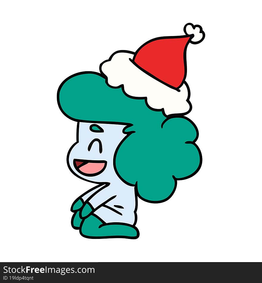 Christmas Cartoon Of Kawaii Ghost