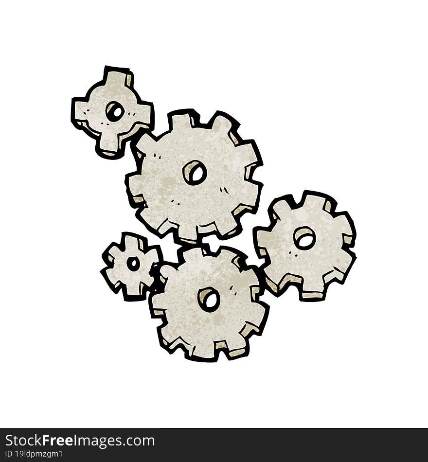 Cartoon Cogs And Gears