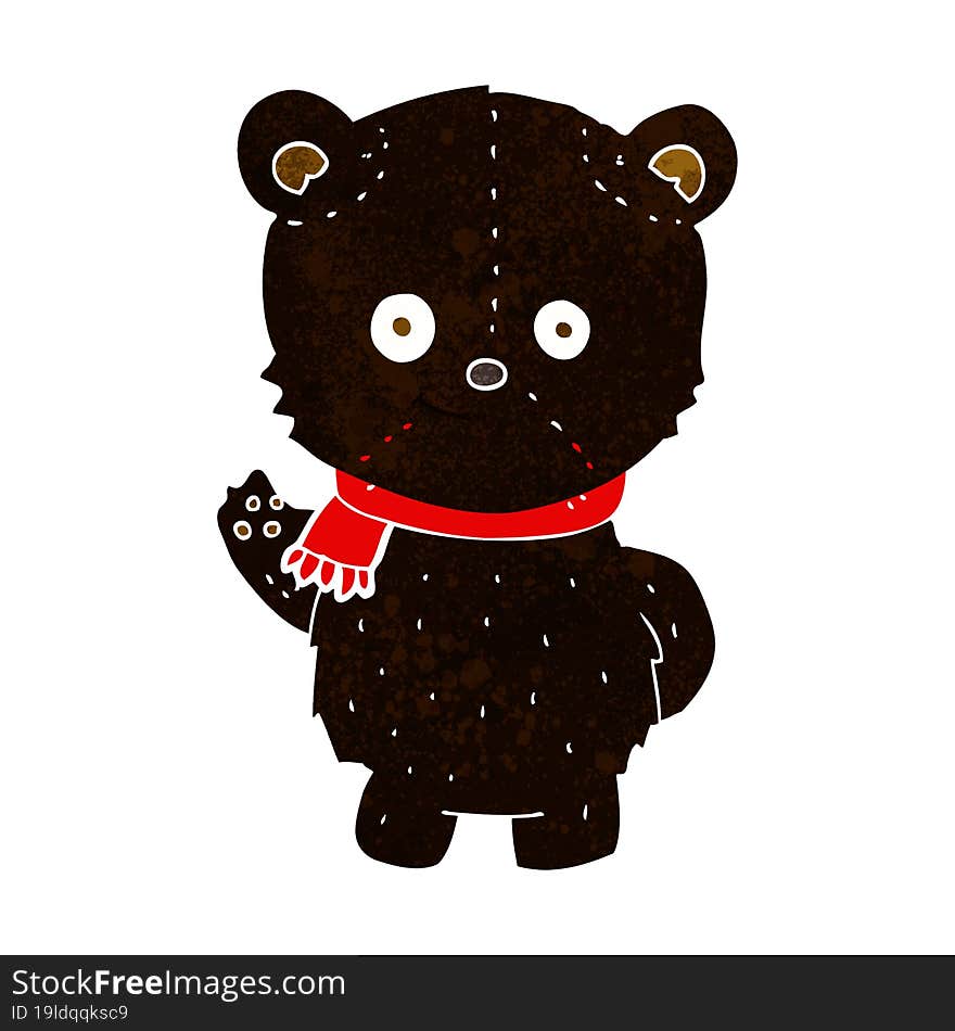 cute cartoon black bear