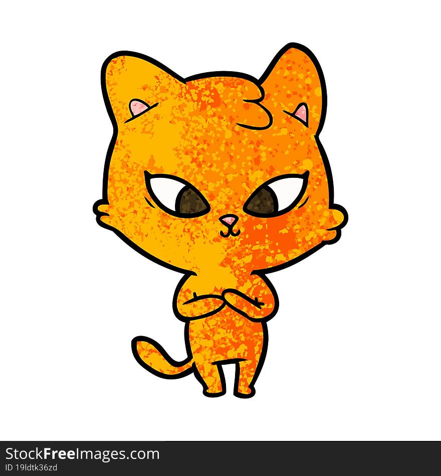 cute cartoon cat. cute cartoon cat