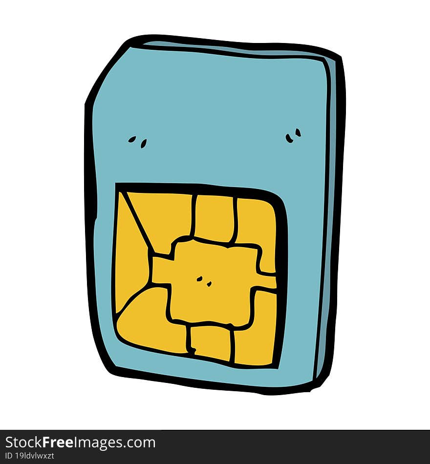 cartoon sim card