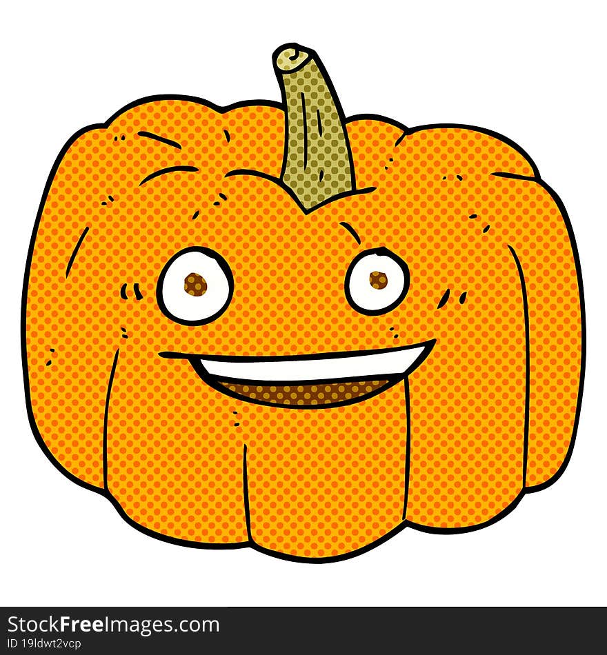 cartoon halloween pumpkin