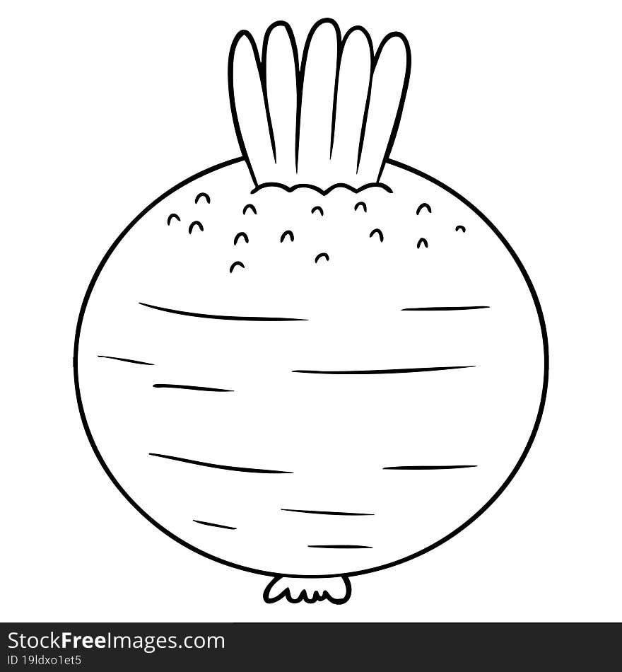 cartoon turnip. cartoon turnip