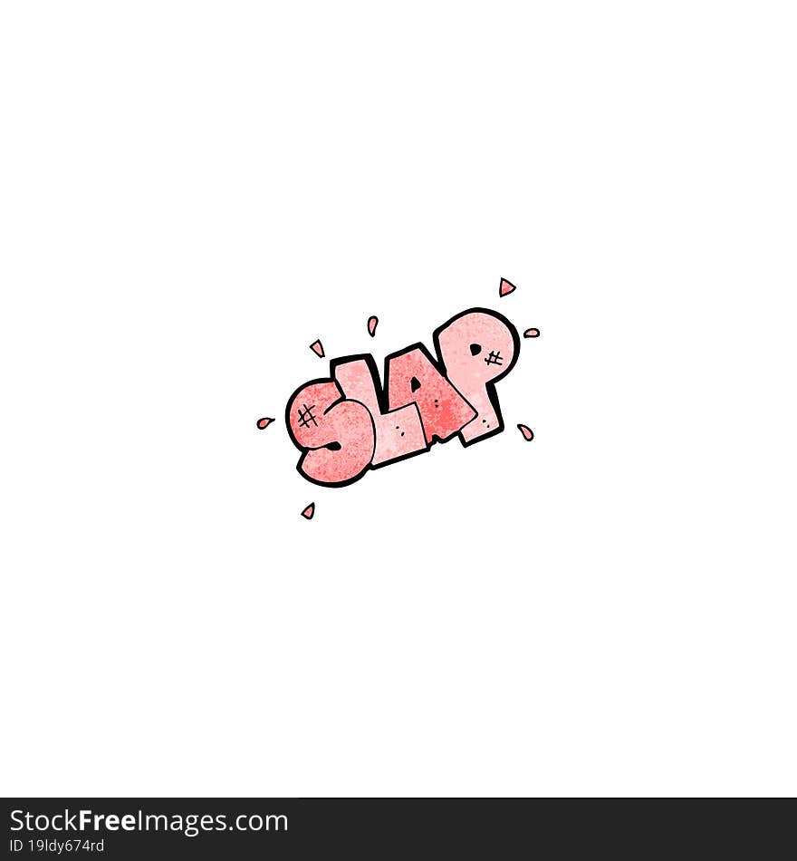 cartoon slap symbol