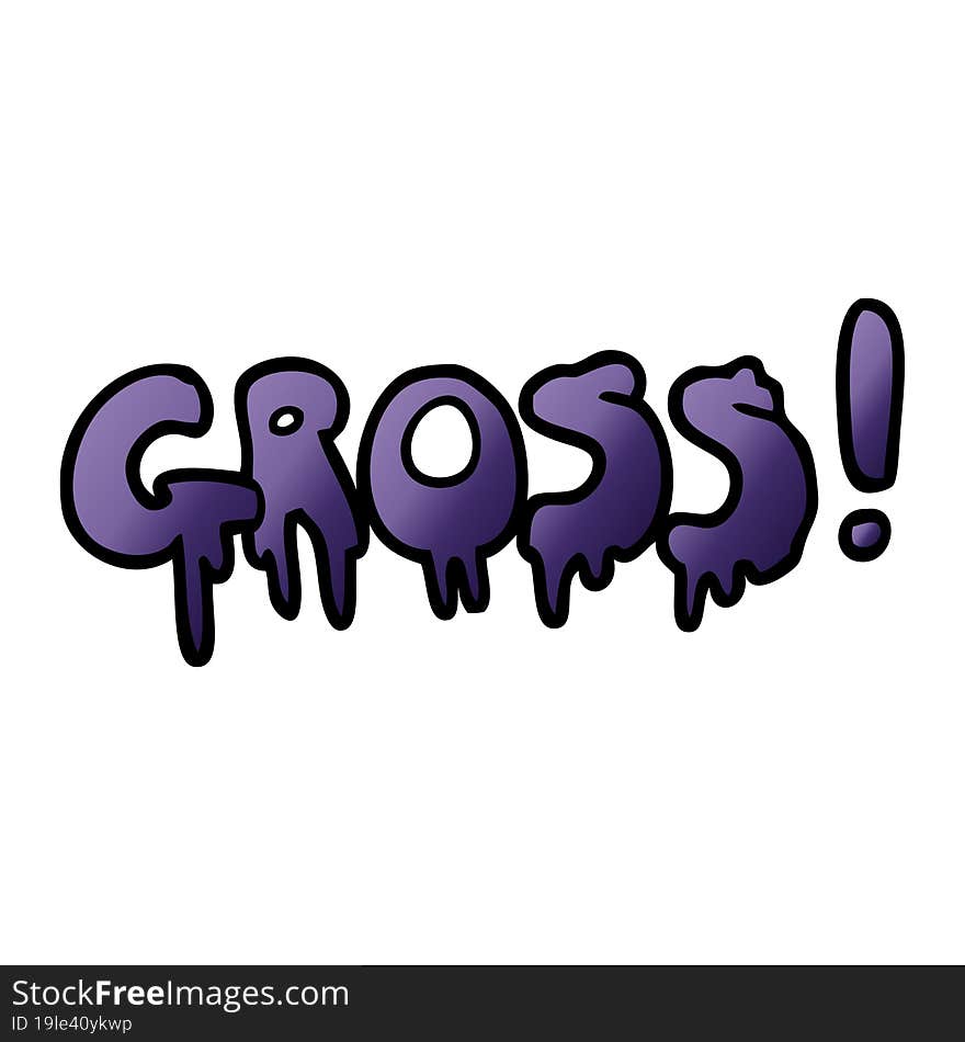 cartoon doodle font gross