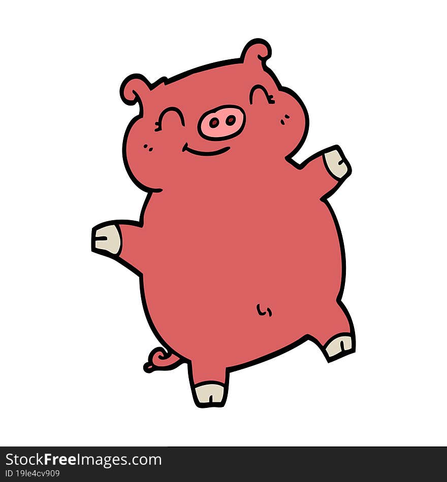 cartoon pig