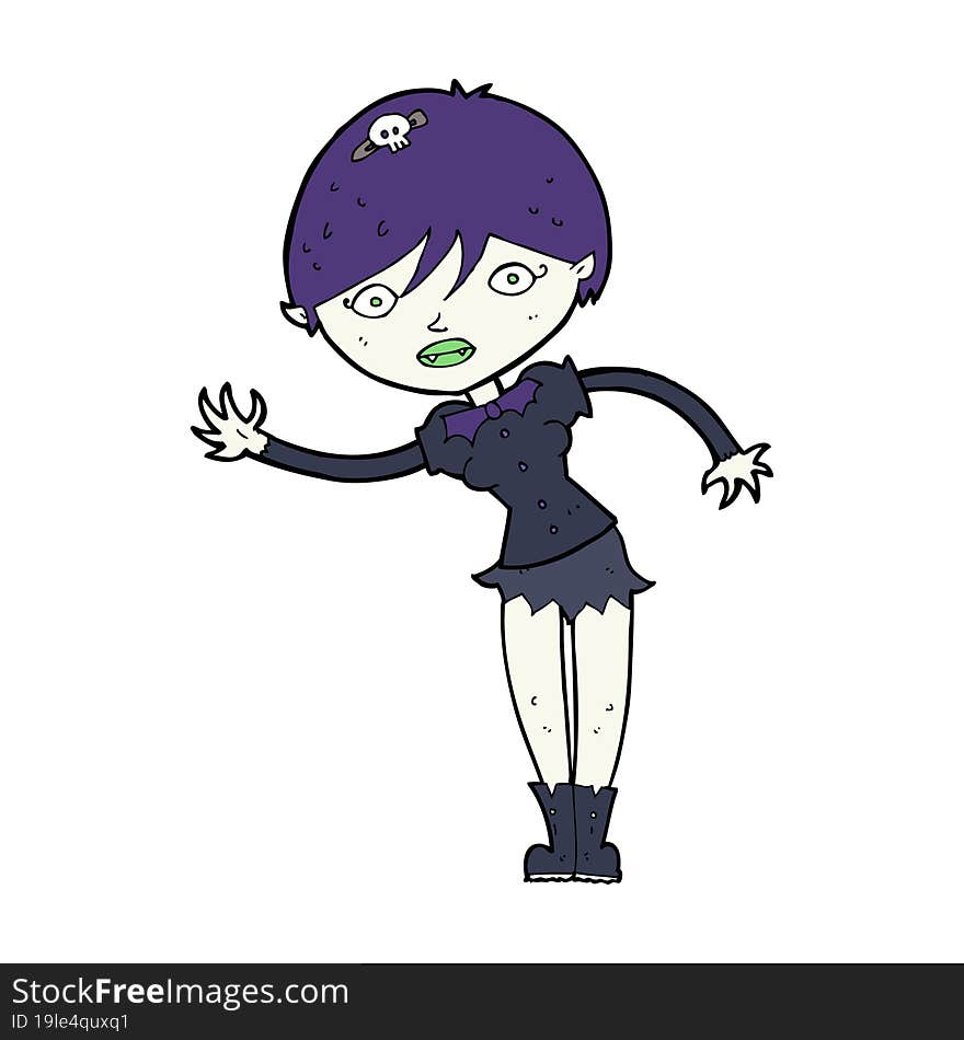 cartoon vampire girl