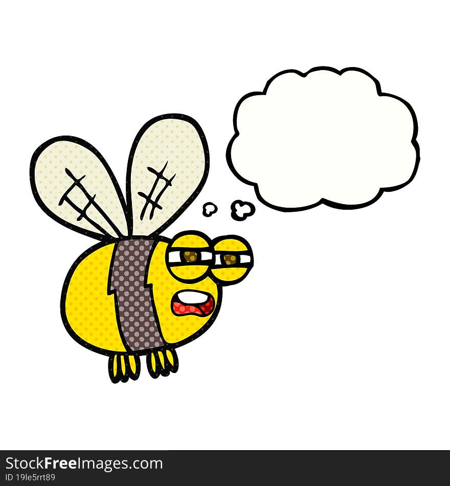 thought bubble cartoon bee