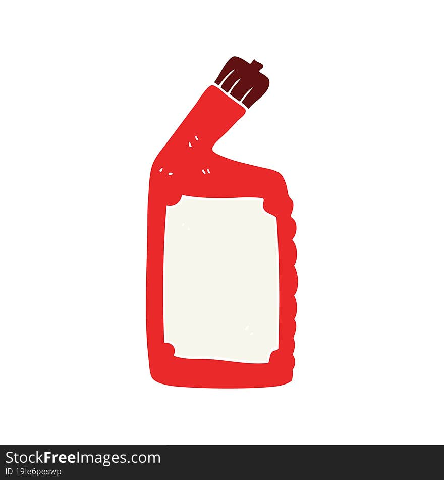 flat color illustration of a cartoon cleaning product