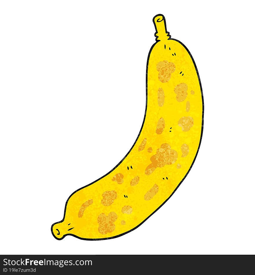 textured cartoon banana