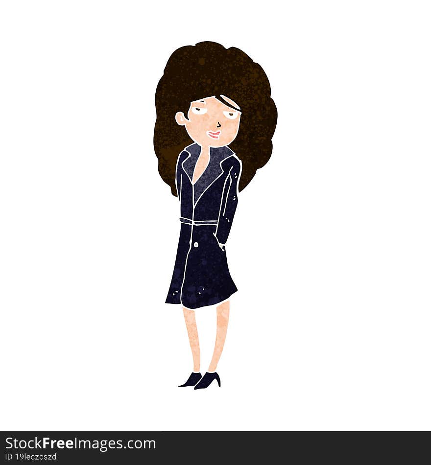 cartoon female spy